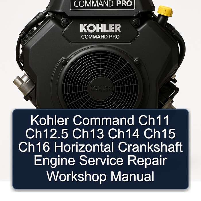 Kohler Command Ch11 Ch12.5 Ch13 Ch14 Ch15 Ch16 Horizontal Crankshaft Engine Service Repair Workshop Manual