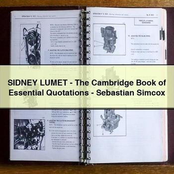 Sidney Lumet-the Cambridge Book of Essential Quotations-Sebastian Simcox PDF Download