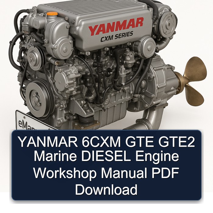 YANMAR 6CXM GTE GTE2 Marine DIESEL Engine Workshop Manual PDF Download