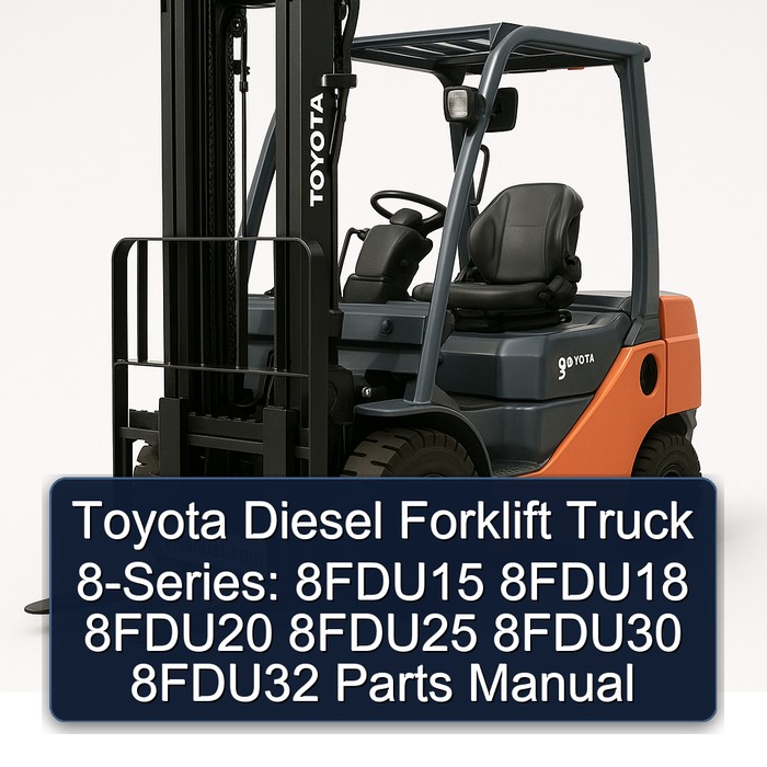 Toyota Diesel Forklift Truck 8-Series: 8FDU15 8FDU18 8FDU20 8FDU25 8FDU30 8FDU32 Parts Manual 