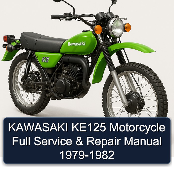 KAWASAKI KE125 Motorcycle Full Manual de servicio y reparación 1979-1982