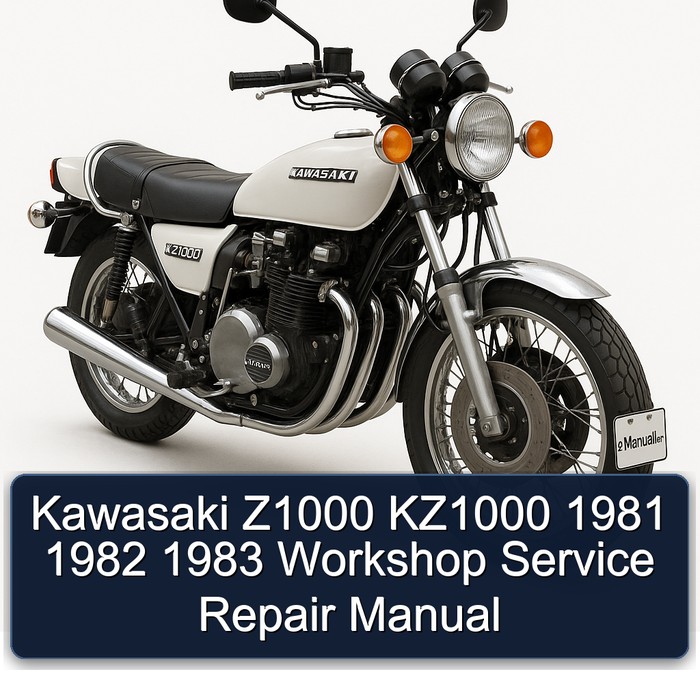 Kawasaki Z1000 KZ1000 1981 1982 1983 Workshop Manual de servicio y reparación