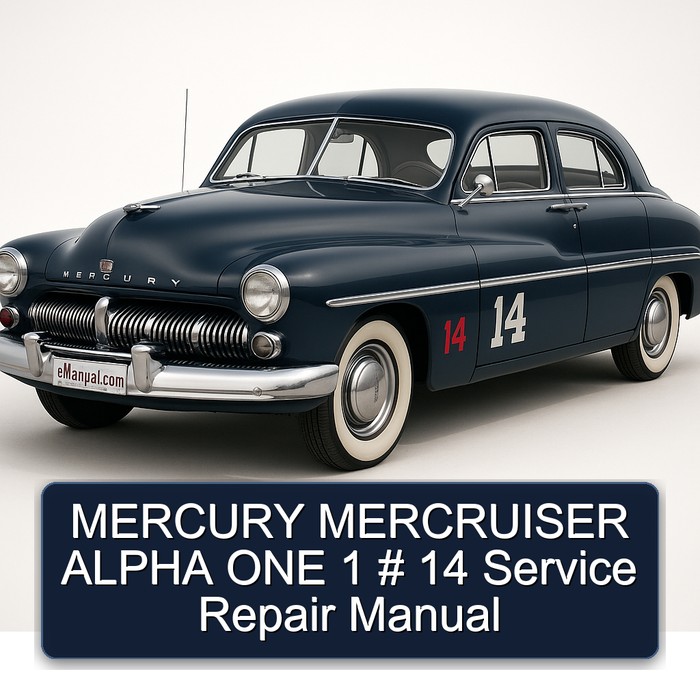 MERCURY MERCRUISER ALPHA ONE 1 # 14 Service Repair Manual