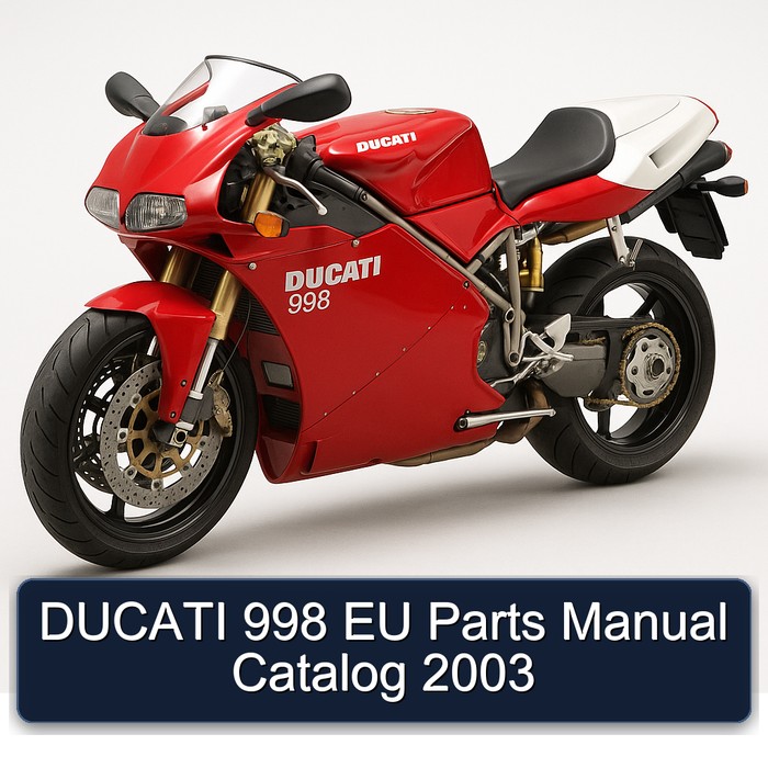 DUCATI 998 EU Parts Manual Catalog 2003