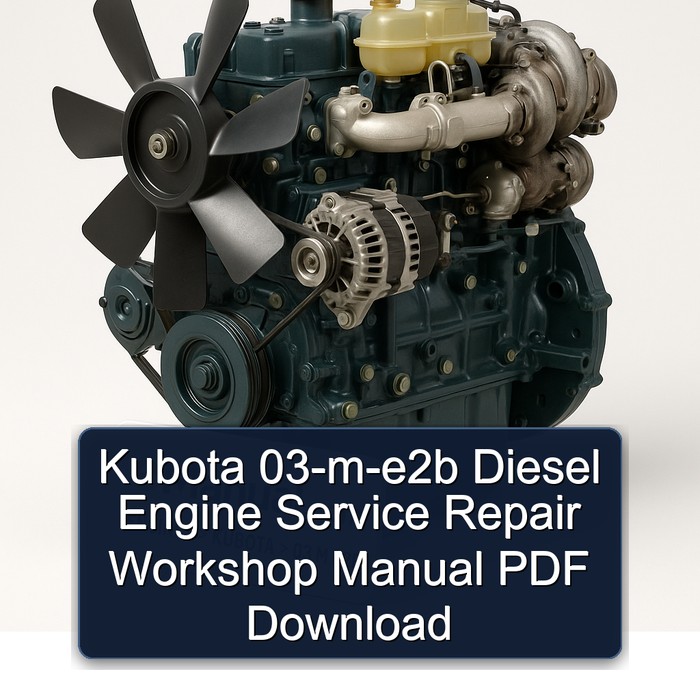 Manual de Reparación y Servicio del Motor Diesel Kubota 03-M-E2B (PDF)