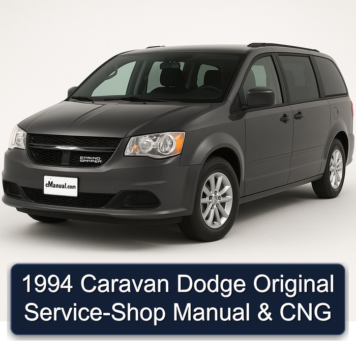 1994 Caravan Dodge Original Service-Shop Manual & CNG