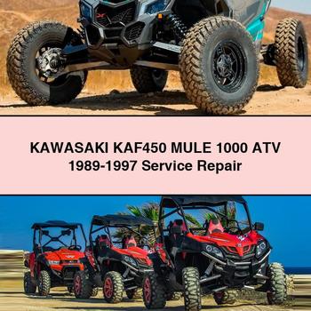 KAWASAKI KAF450 MULE 1000 ATV 1989-1997 Manual de servicio y reparación