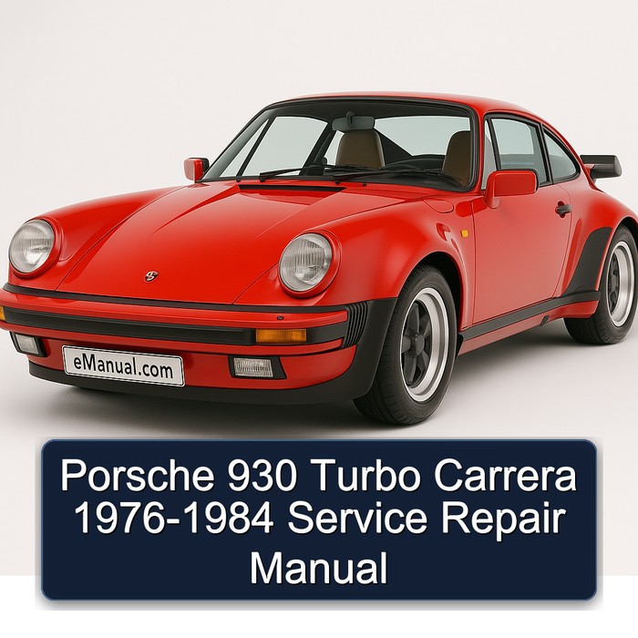 Porsche 930 Turbo Carrera 1976-1984 Manual de servicio y reparación