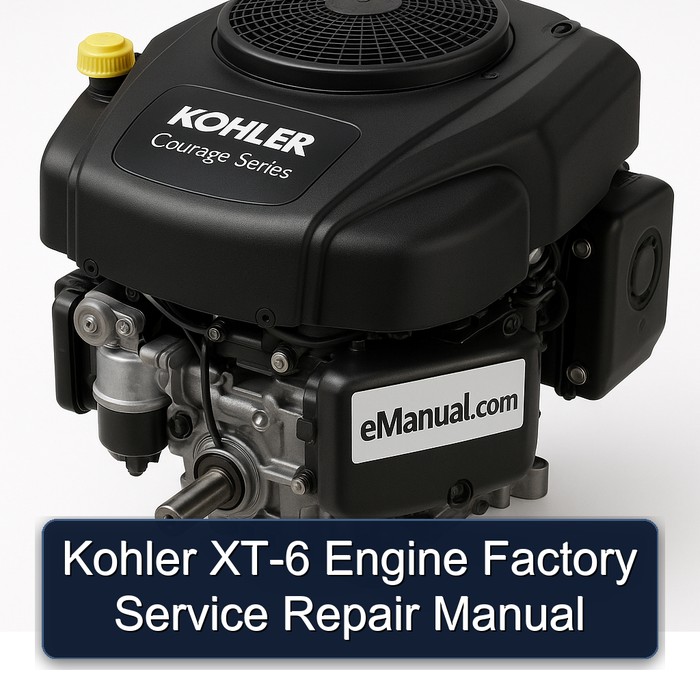 Kohler XT-6 Engine Factory Manual de servicio y reparación
