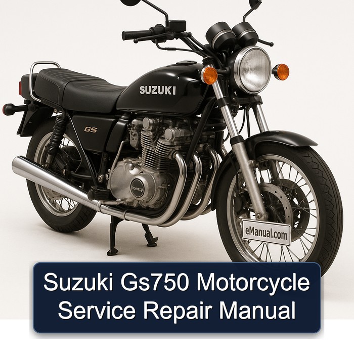Suzuki Gs750 Motorcycle Manual de servicio y reparación