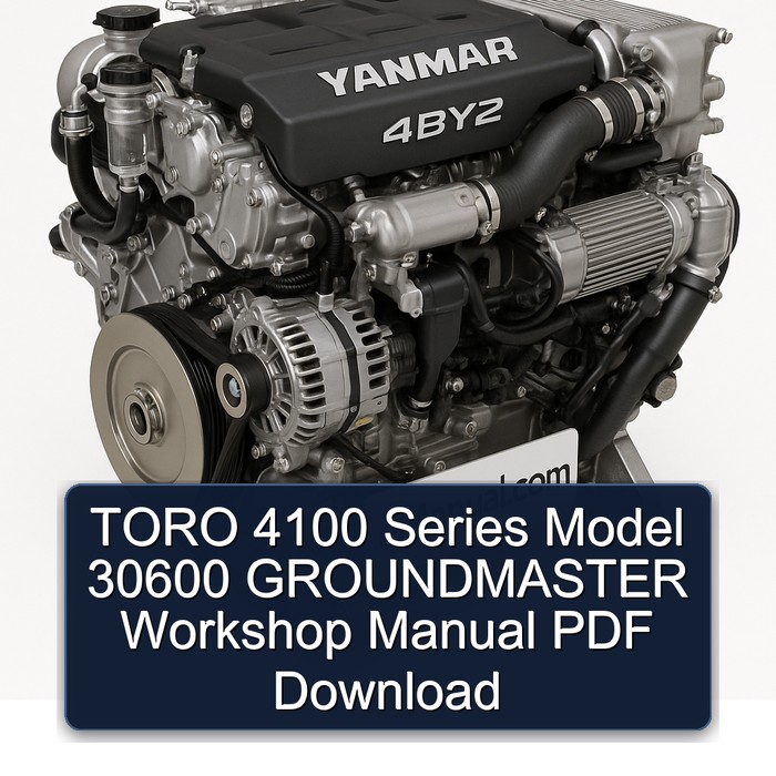 TORO 4100 Serie Modell 30600 GROUNDMASTER Werkstatt-Handbuch PDF Download