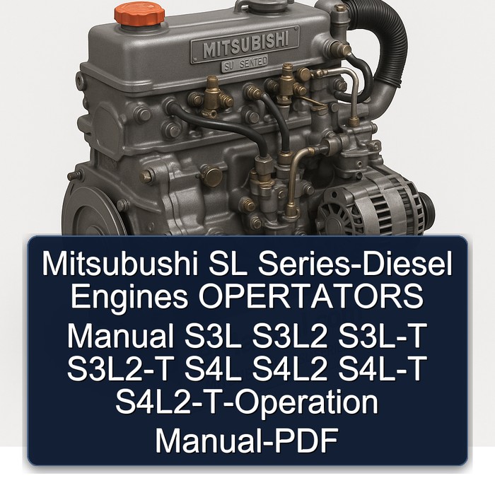 Manual de Operación Motores Diésel Mitsubishi Serie SL - S3L, S3L2, S3L-T, S3L2-T, S4L, S4L2, S4L-T, S4L2-T (PDF)