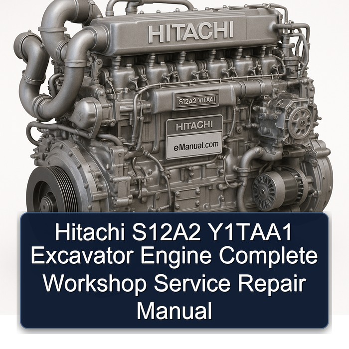 Hitachi S12A2 Y1TAA1 Excavator Engine Complete Workshop Service Repair Manual