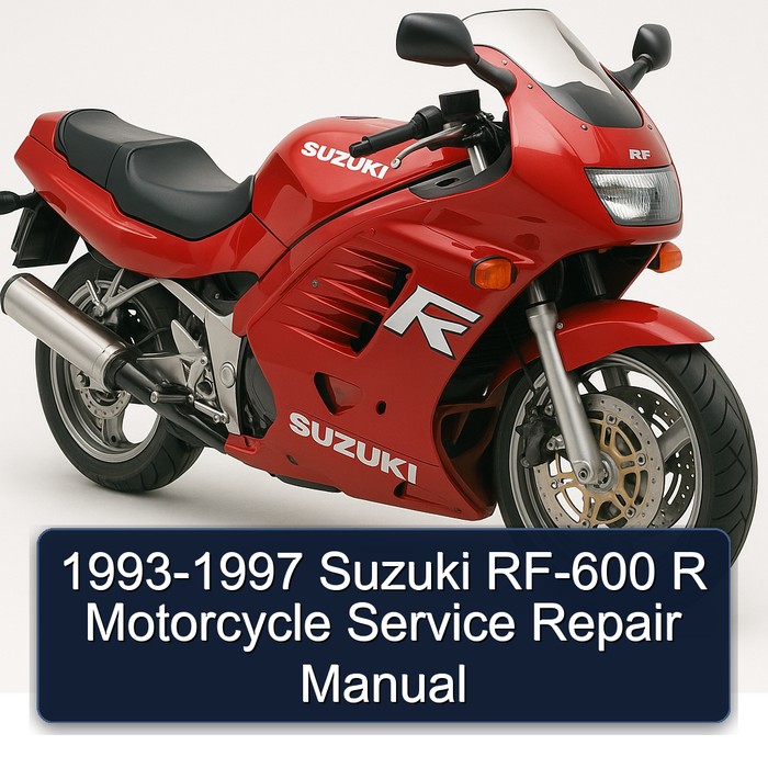1993-1997 Suzuki RF-600 R Motorcycle Manual de servicio y reparación