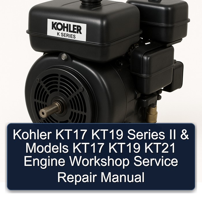 Manual de taller y reparación para motores Kohler KT17, KT19, KT21 Serie II