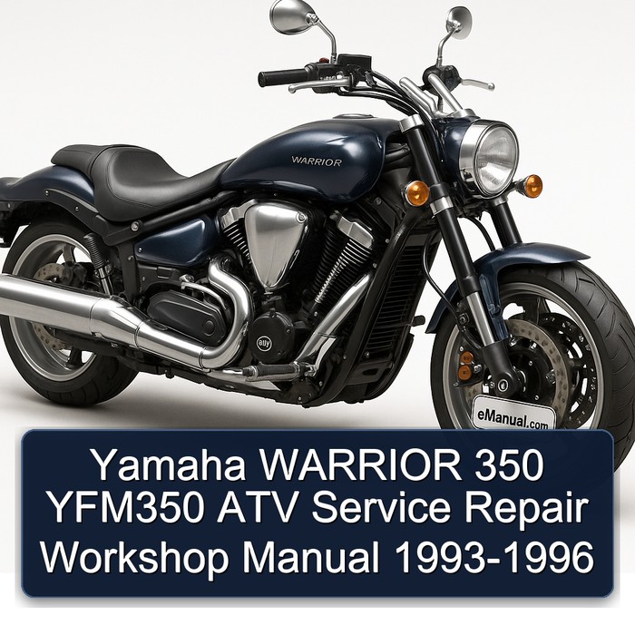 Yamaha WARRIOR 350 YFM350 ATV Service Repair Workshop Manual 1993-1996 