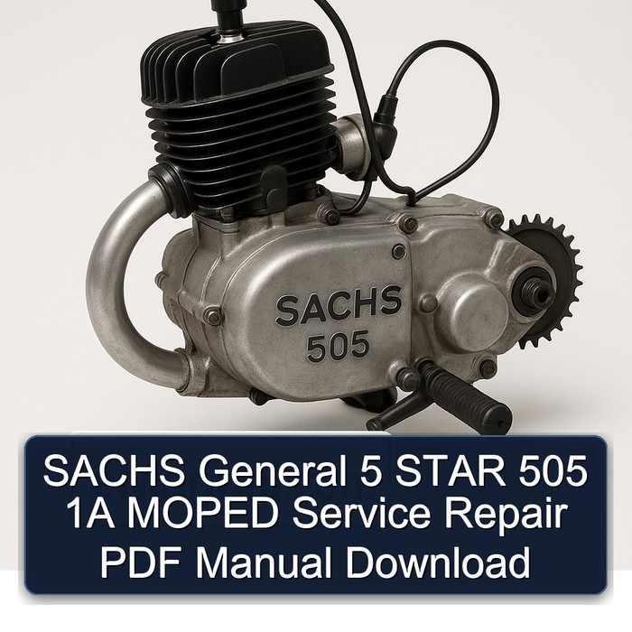 Manual de Reparación SACHS General 505 1A - Motocicleta