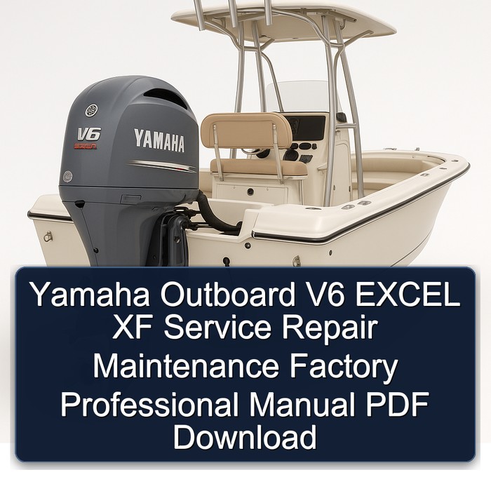 Yamaha Outboard V6 EXCEL XF Service Repair Maintenance Factory Professional Manual PDF Download