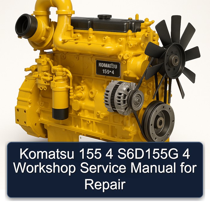 Komatsu 155 4 S6D155G 4 Workshop Service Manual for Repair