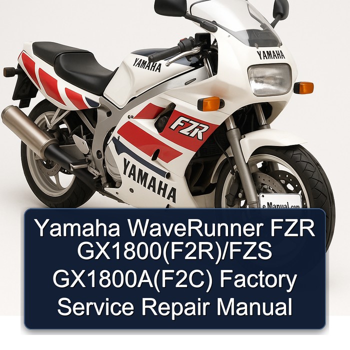 Yamaha WaveRunner FZR GX1800(F2R)/FZS GX1800A(F2C) Factory Manual de servicio y reparación