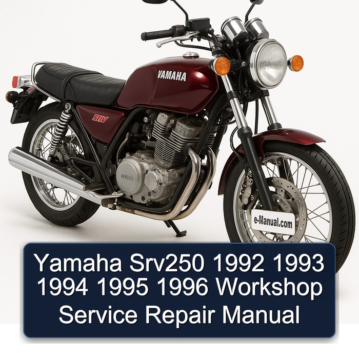 Yamaha Srv250 1992 1993 1994 1995 1996 Workshop Service Repair Manual