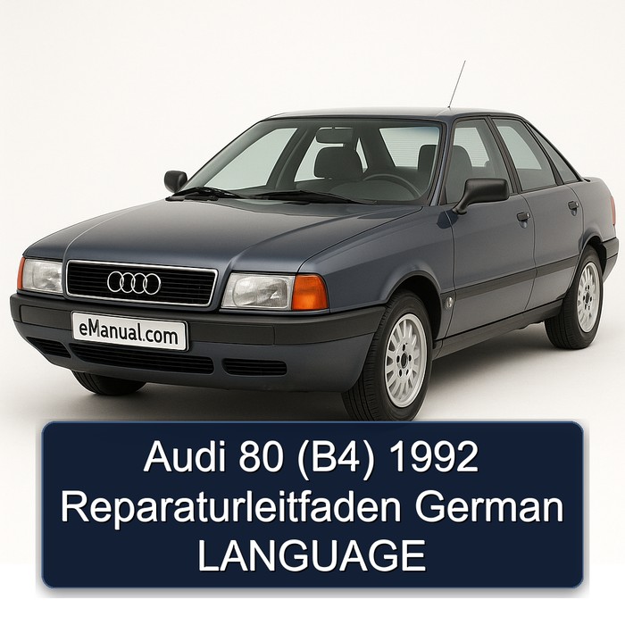 Audi 80 (B4) 1992 Reparaturleitfaden German LANGUAGE