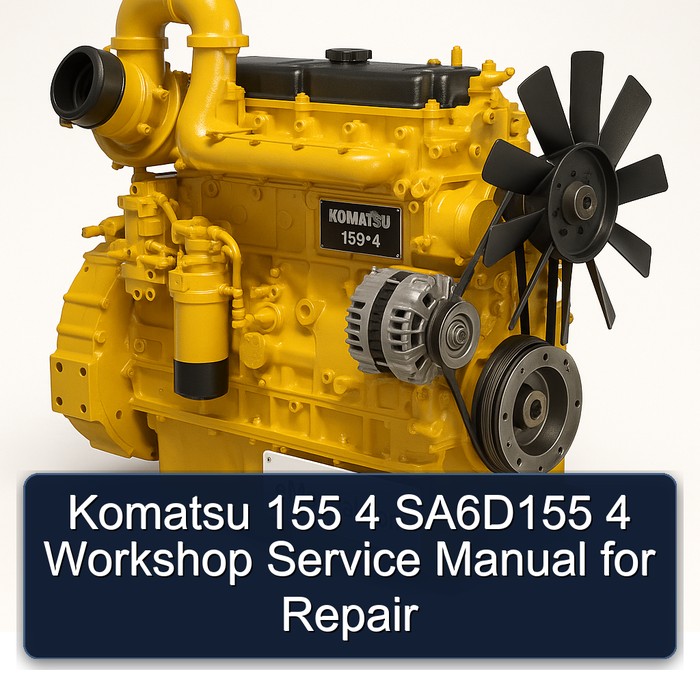 Komatsu 155 4 SA6D155 4 Workshop Service Manual for Repair