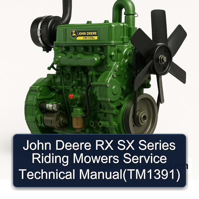 John Deere RX SX Series Riding Mowers Service Technical Manual(TM1391)