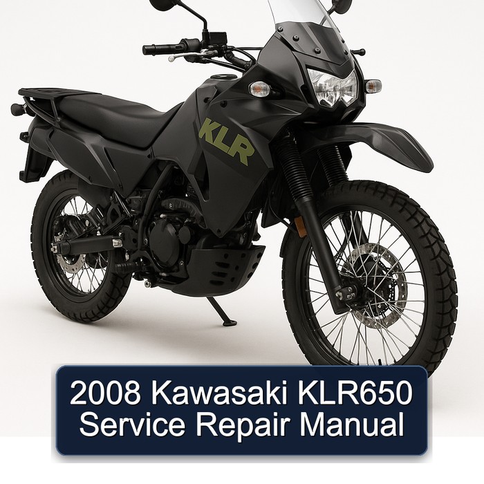 2008 Kawasaki KLR650 Manual de servicio y reparación