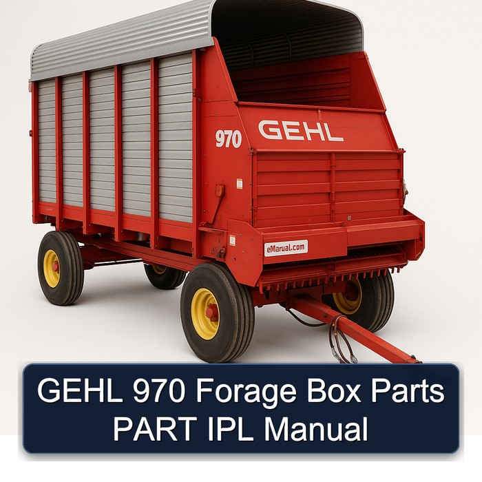 Gehl 970 Forage Box Parts Part Ipl Manual PDF Download
