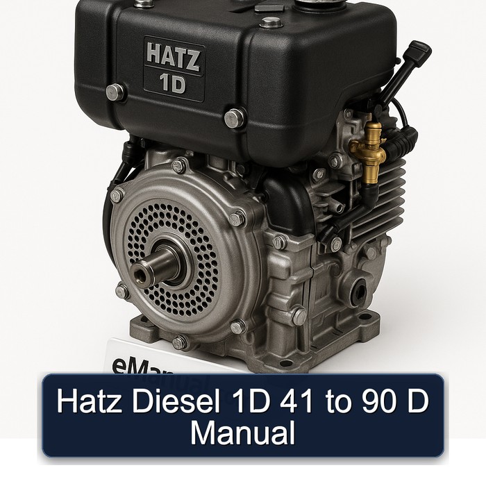 Hatz Diesel 1D 41 to 90 D Manual 