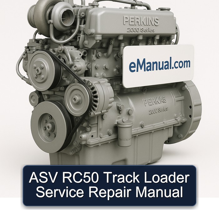 ASV RC50 Track Loader Service Repair Manual 