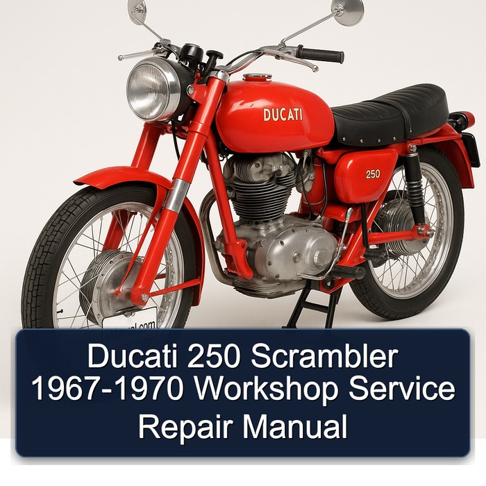 Ducati 250 Scrambler 1967-1970 Workshop Manual de servicio y reparación