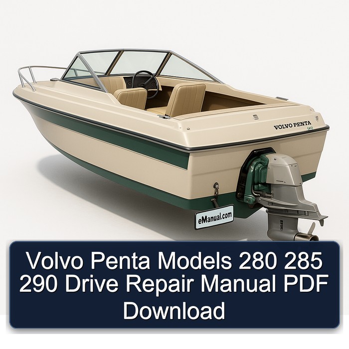 Volvo Penta Models 280 285 290 Drive Repair Manual PDF Download