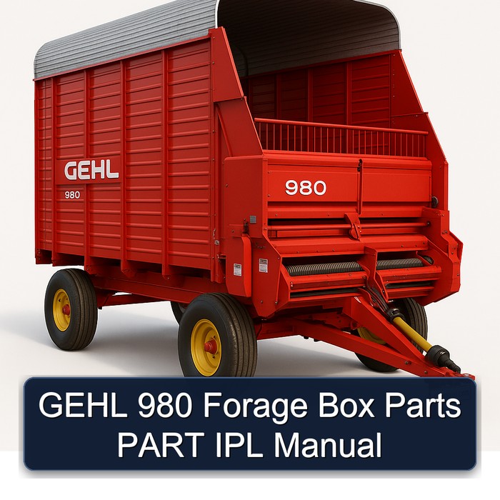 Gehl 980 Forage Box Parts Part Ipl Manual PDF Download