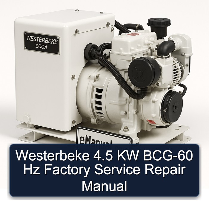 Westerbeke 4.5 KW BCG-60 Hz Factory Service Repair Manual
