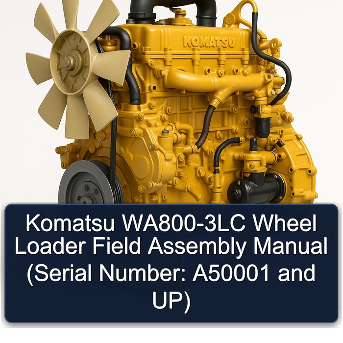Manual de Montaje en Campo - Cargadora de Ruedas Komatsu WA800-3LC (Núm. de Serie: A50001 y posteriores)