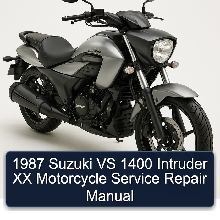 1987 Suzuki VS 1400 Intruder XX Motorcycle Manual de servicio y reparación