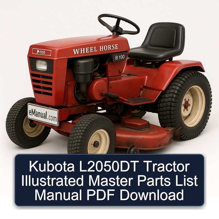 Kubota L2050DT Tractor Illustrated Master Parts List Manual PDF Download