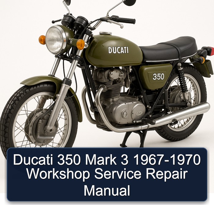 Ducati 350 Mark 3 1967-1970 Workshop Manual de servicio y reparación