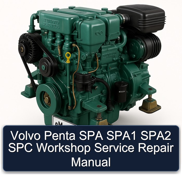 Volvo Penta SPA SPA1 SPA2 SPC Workshop Manual de servicio y reparación