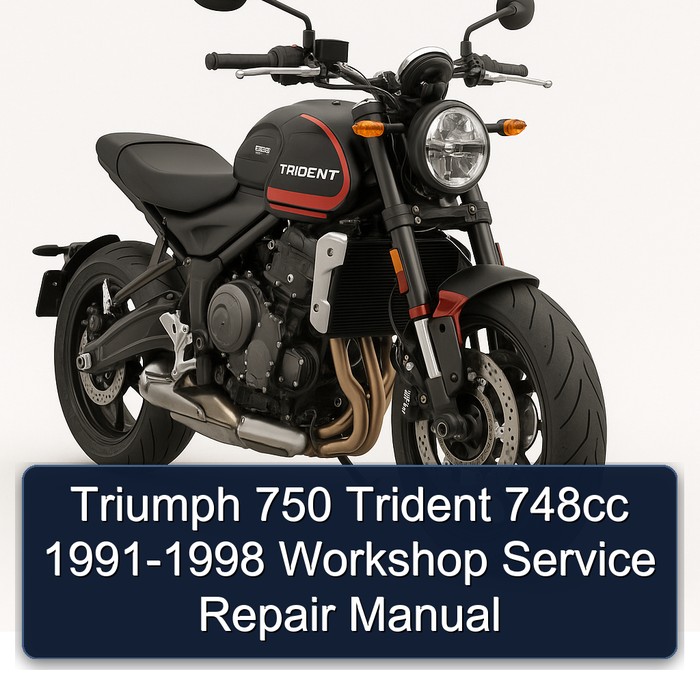 Triumph 750 Trident 748cc 1991-1998 Workshop Manual de servicio y reparación