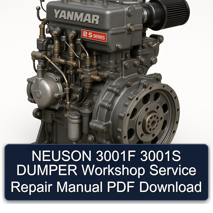NEUSON 3001F 3001S DUMPER Workshop Service Repair Manual PDF Download