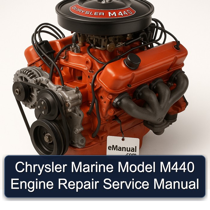 Chrysler Marine Model M440 Engine Repair Service Manual