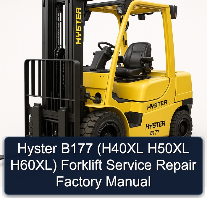 Manual de Servicio y Reparación de la Carretilla Elevadora Hyster B177 (H40XL H50XL H60XL)