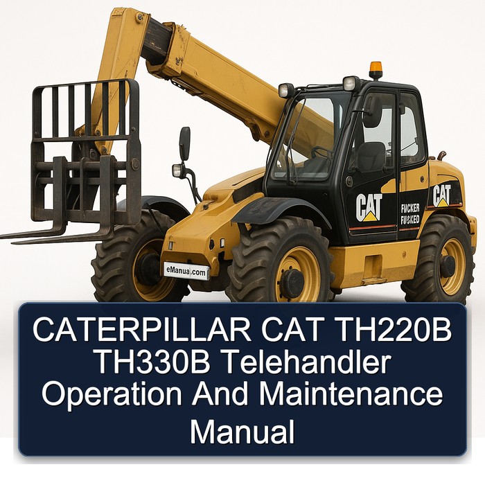 Caterpillar CAT TH220B TH330B Telehandler Operation and Workshop Service Repair Manual PDF Download