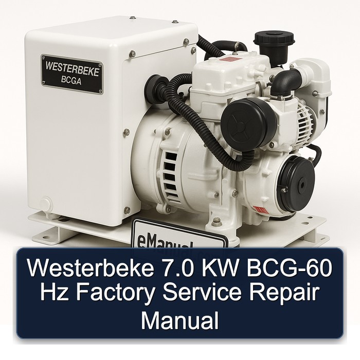 Westerbeke 7.0 KW BCG-60 Hz Factory Service Repair Manual