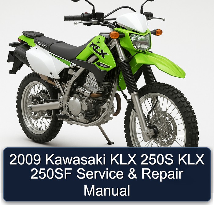 2009 Kawasaki KLX 250S KLX 250SF Manual de servicio y reparación