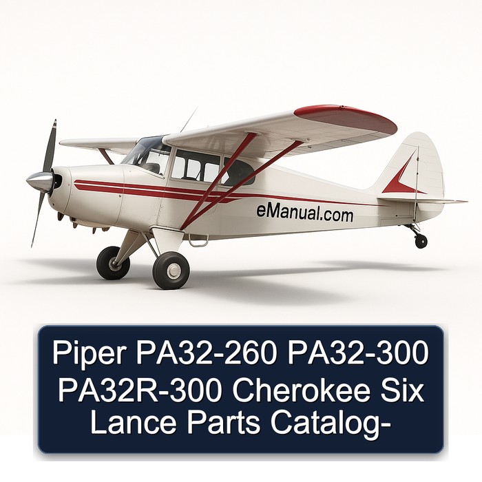 Piper PA32-260 PA32-300 PA32R-300 Cherokee Six Lance Parts Catalog-