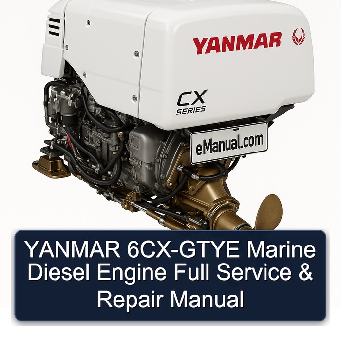 YANMAR 6CX-GTYE Marine Diesel Engine Full Service & Repair Manual
